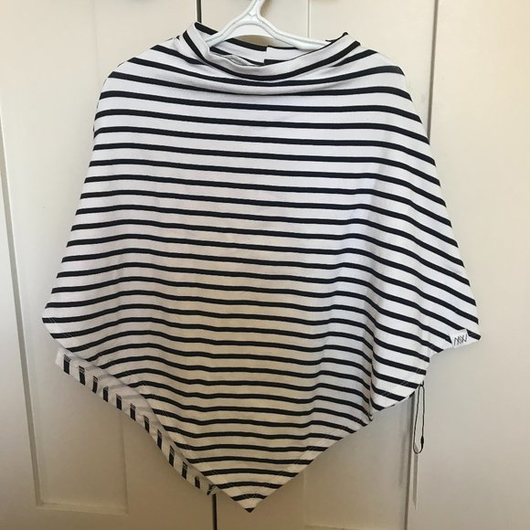 🦋2/$40 SALE🦋NWT Mini Way Stripe Poncho - 2 - 3 T - Picture 2 of 6